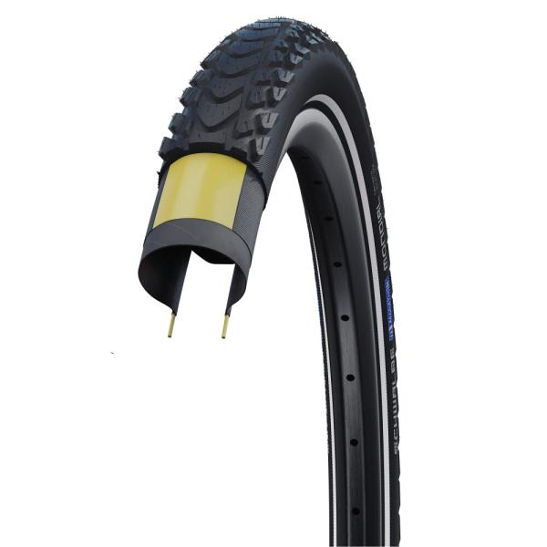 Schwalbe FALTREIFEN MARATHON MONDIAL Evolution Line V-Guard DD 37-622 Schwarz/Reflex