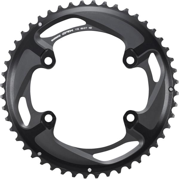SHIMANO Kettenblatt GRX FC-RX810 48 Z&auml;hne Schwarz
