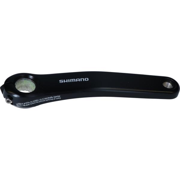 SHIMANO Kurbelarm SHIMANO E-BIKE SYSTEMS FC-EN500, links, 175mm, schwarz