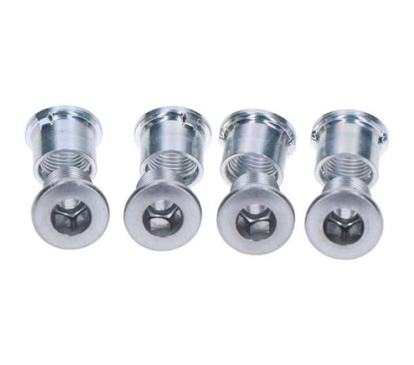 SHIMANO Kettenblattschraube FC-M612 M8 x 8,5 mm inkl. Muttern (4 St&uuml;ck)
