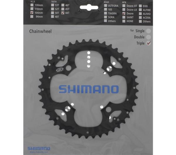 SHIMANO Kettenblatt DEORE FC-M530, FC-M531 44 Z&auml;hne f&uuml;r KSR