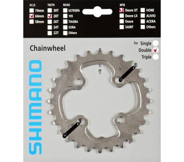 SHIMANO Kettenblatt DEORE XT FC-M785 28 Z&auml;hne