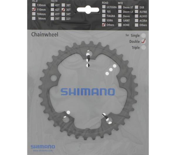SHIMANO Kettenblatt FC-CX50 36 Z&auml;hne Silber