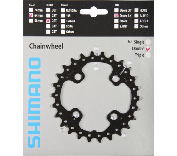 SHIMANO Kettenblatt SLX FC-M675 26 Z&auml;hne