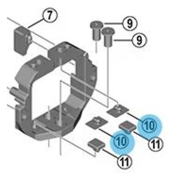 SHIMANO Gummi (B) f&uuml;r untere Befestigungseinheit BM-E8030/BM-E8031
