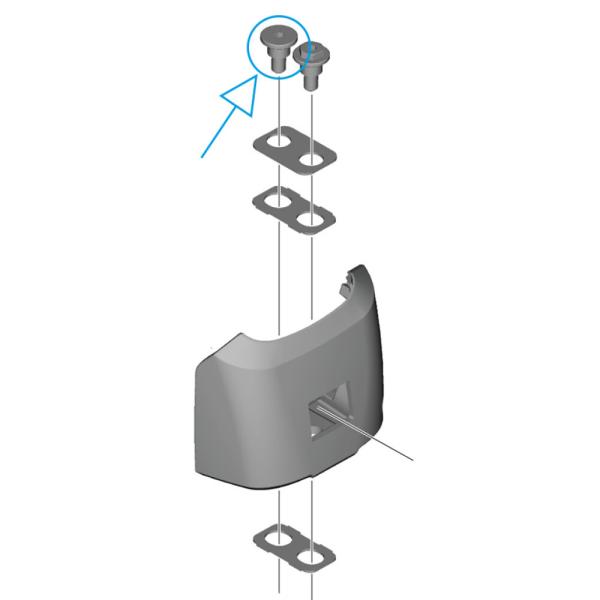 SHIMANO Vordere Befestigungsschraube (F) f&uuml;r untere Abdeckung BM-EN600