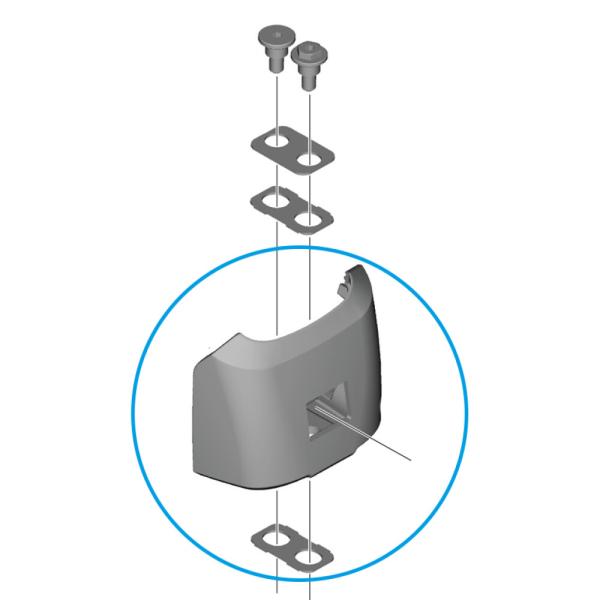 SHIMANO Unteres Geh&auml;use SHIMANO E-BIKE SYSTEMS Akkuhalter BM-EN600