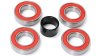 SRAM Lager-Set  XL silber, rot